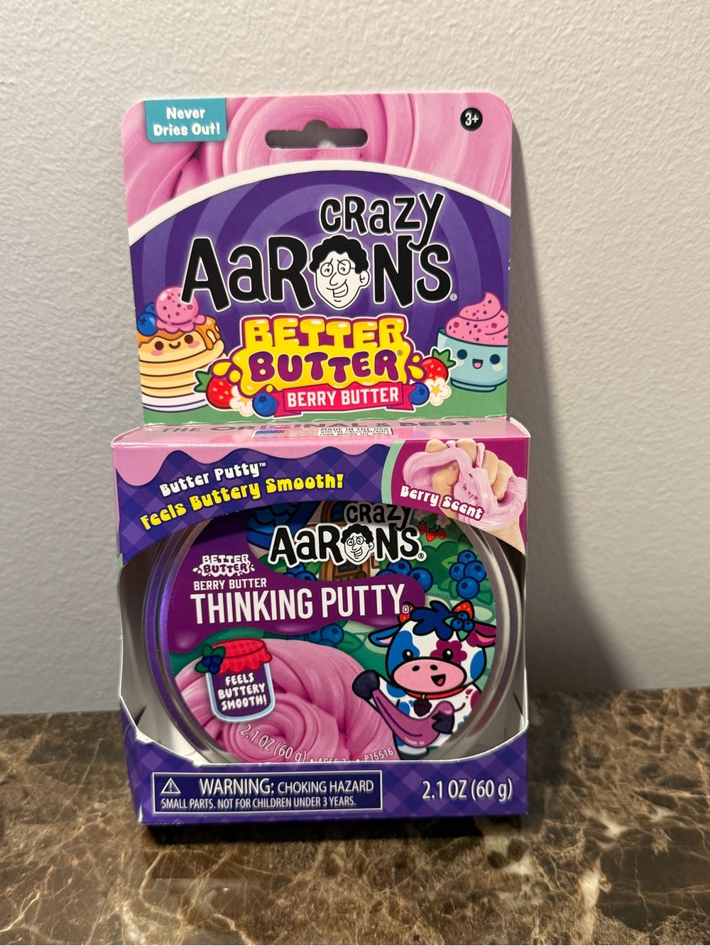 Crazy Aaron’s Better Butter Berry Thinking Putty - Pink/purle